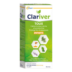 Cooper Clariver solution buvable toux enfant 175ml