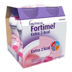 Nutricia Fortimel Extra 2 kcal fraise lot de 4 x 200ml