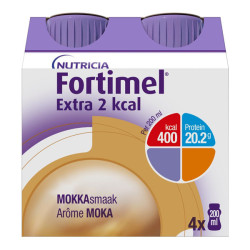 Nutricia Fortimel Extra 2 kcal moka lot de 4 x 200ml