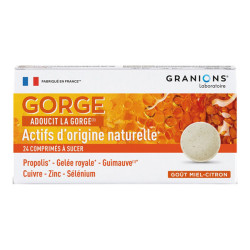 Granions 24 comprimés à sucer miel citron pour gorge