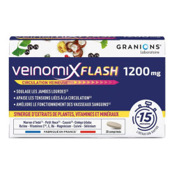 Granions Veinomix Flash 1200mg circulation veineuse 30 comprimés