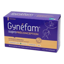 Effik Gynefam Supra Préconception désir d'enfant et grossesse 60 comprimés