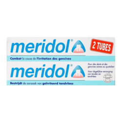 Meridol dentifrice soin des gencives irritées 2x75ml