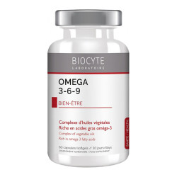 Biocyte Omega 3-6-9 bien-être 60 capsules