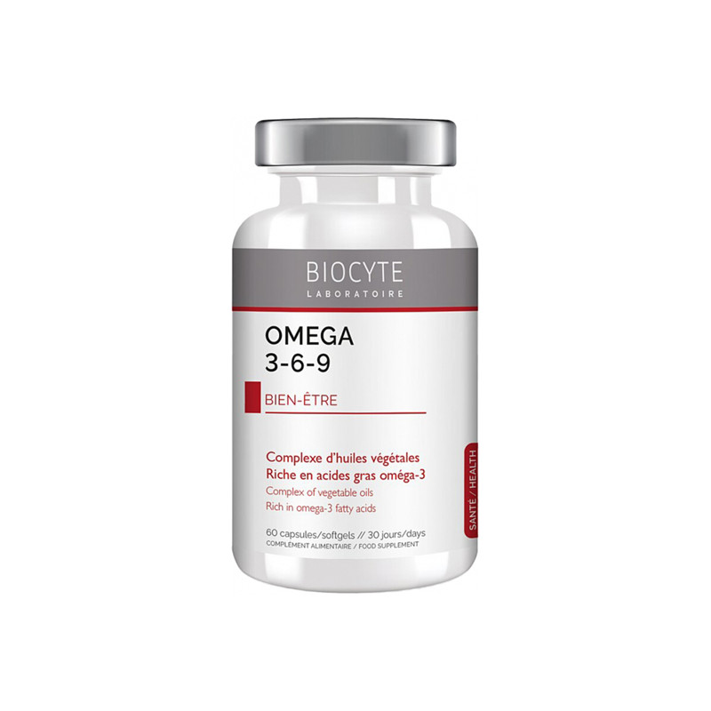 Biocyte Omega 3-6-9 bien-être 60 capsules