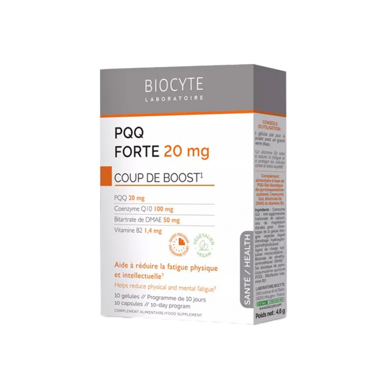 Biocyte PQQ Forte 20mg 10 gélules