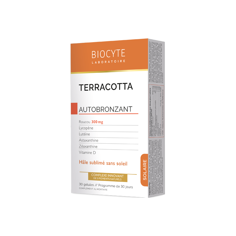 Biocyte Terracotta Autobronzant 30 gélules