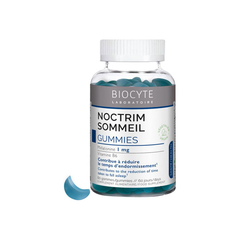 Biocyte Noctrim Sommeil goût framboise 60 gummies