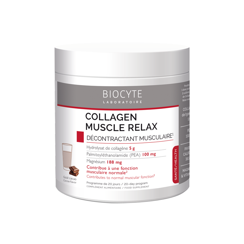 Biocyte Collagen Muscle Relax goût cacao 220gr