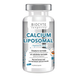 Biocyte Calcium Liposomal Vitamines D3 K2 - 60 gélules