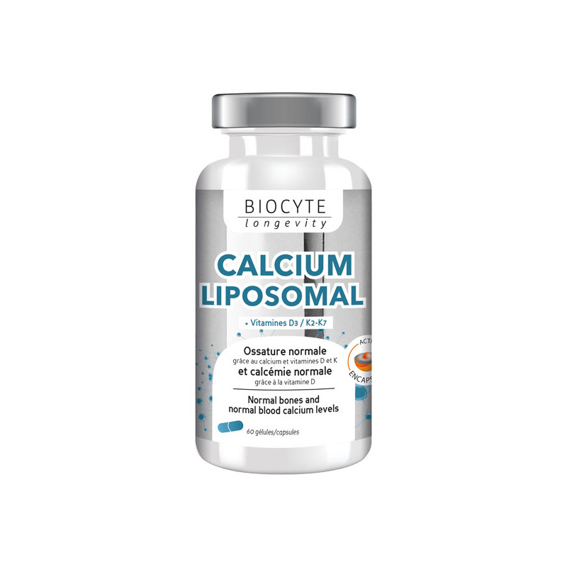 Biocyte Calcium Liposomal Vitamines D3 K2 - 60 gélules