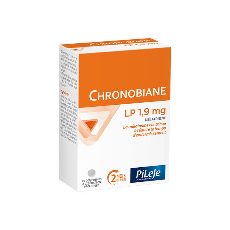 Pileje Chronobiane LP 1,9mg Mélatonine 60 comprimés