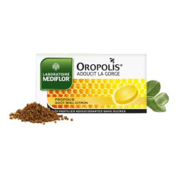 Mediflor Oropolis Propolis miel citron 20 pastilles sans sucres