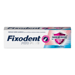 Fixodent Pro Plus Barrière anti-particules fraîche 57gr