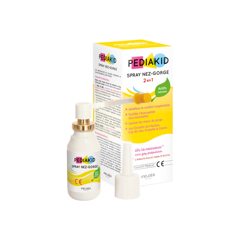 Pediakid Spray Nez-gorge 2 en 1 - 20ml