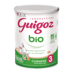 Guigoz Bio 3 Lait de croissance 10 mois à 3 ans 800gr