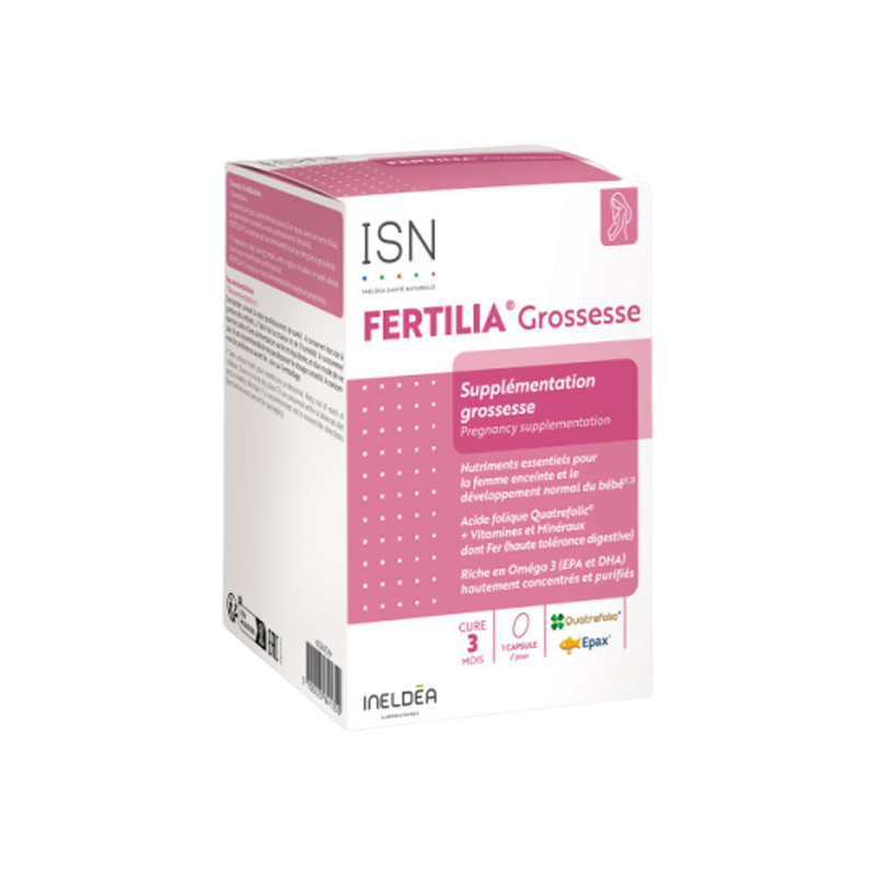 Ineldéa Santé Naturelle Fertilia Supplémentation grossesse 90 capsules