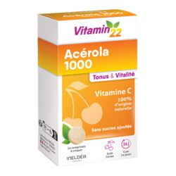 Ineldéa Vitamin'22 Acérola 1000 vitamine C 24 comprimés