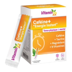 Vitamin'22 Caféine + Energie instant 14 sticks