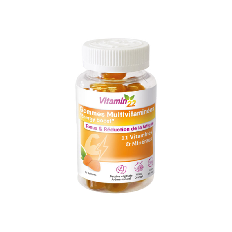 Vitamin'22 Multivitaminées Energy boost 60 gommes