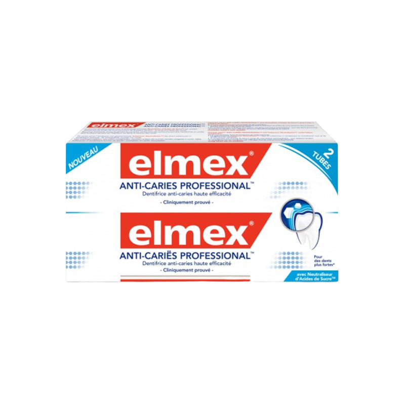 Elmex Dentifrice Anti-Caries professional 2 x 75ml