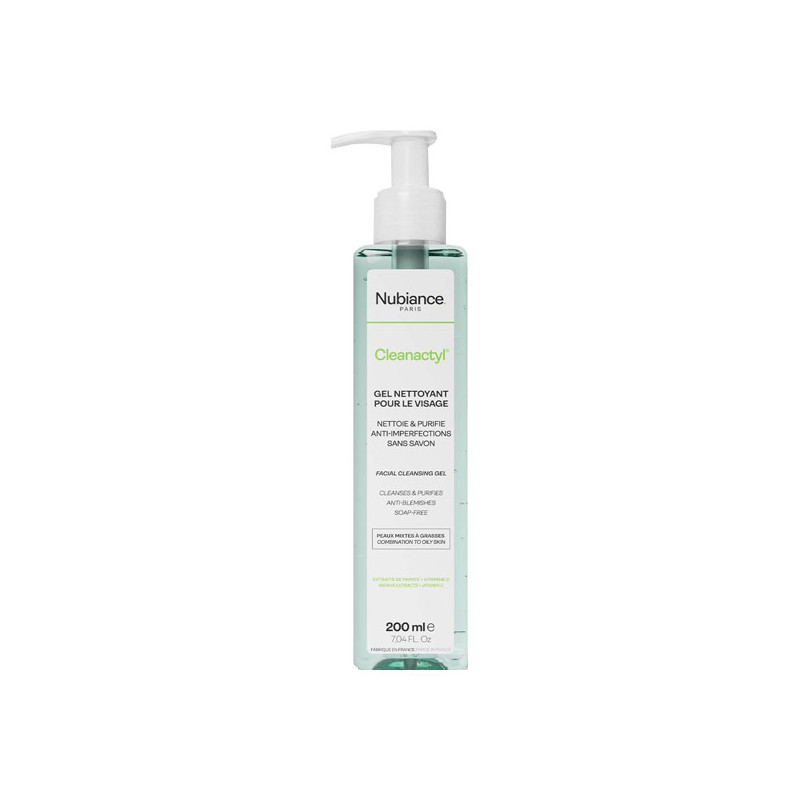 Nubiance Cleanactyl Gel nettoyant visage 200ml