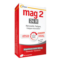 Cooper Mag 2 24H Magnesium marin 300 mg 40 comprimés